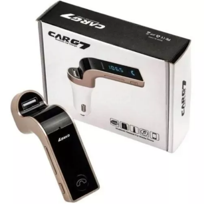 Adaptador Bluetooth Carro/Celular Transmissor FM USB - BEGE