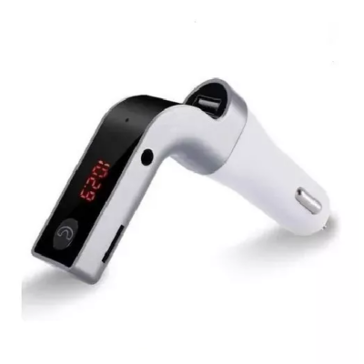 Adaptador Bluetooth Carro/Celular Transmissor FM USB - BRANCO