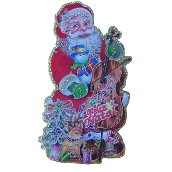 Adesivo de Natal Papai Noel