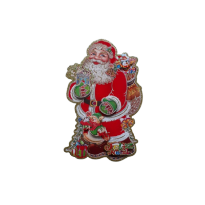 Adesivo de Natal Papai Noel com Sinos