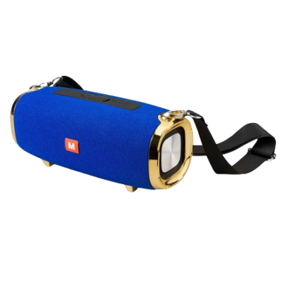 Caixa de Som FM USB Portátil - AZUL