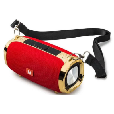 Caixa de Som FM USB Portátil - VERMELHO