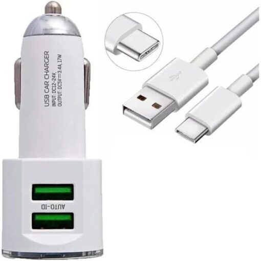 Carregador de Celular Duas Entradas Usb para Carro