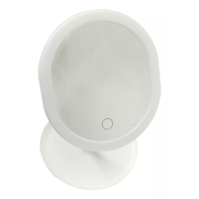 Espelho com Luz para Bancada USB 5V / OVAL BRANCO