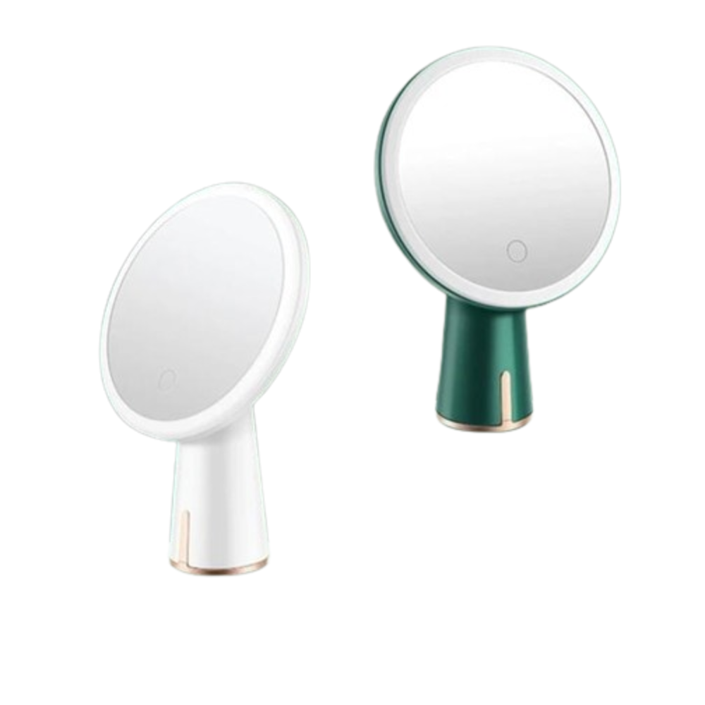 Espelho para maquiagem 90° USB / BRANCO