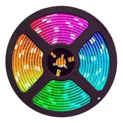 Fita de Led RGB 5M 5050 Com Fonte Bi Volt
