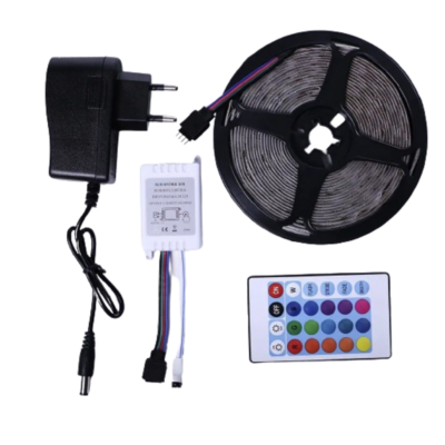 Fita Led 5M RGB 5050 BI VOLT Com Fonte e Controle