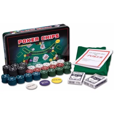 Jogo Poker 300 Fichas + Toalha