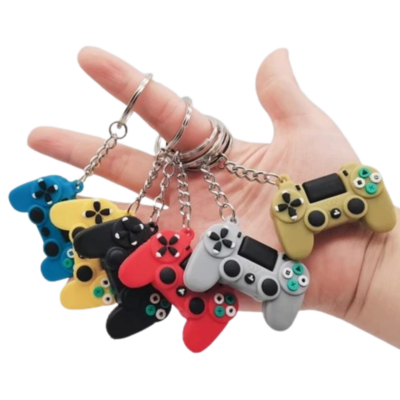 Kit 12 Chaveiros Borracha - Controle Video Game 7cm