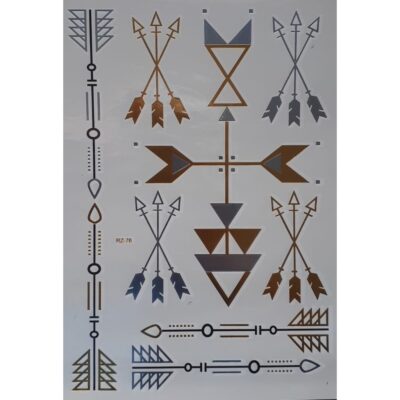 Kit 12 Tatuagens Fake Adesiva Temporária - Modelo 6