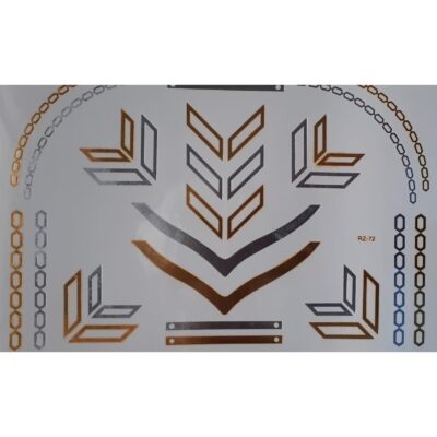 Kit 12 Tatuagens Fake Adesiva Temporária - Modelo 9