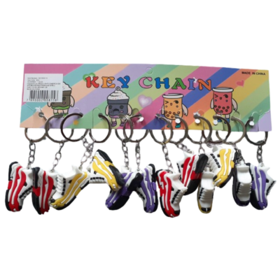 Kit com 12 Chaveiros de Borracha - Tênis N MA