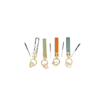 Kit com 12 Chaveiros de Couro