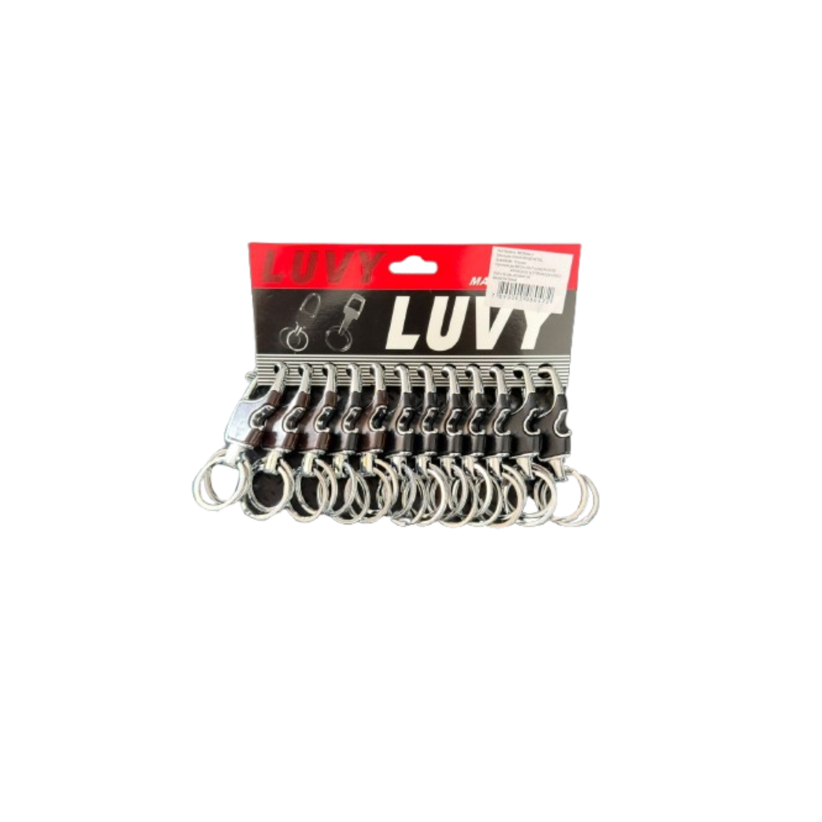 Kit com 12 Chaveiros Gancho de Ferro (2)