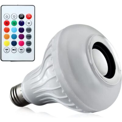 Lampada Led RGB Musica com Caixa de Som e Bluetooth