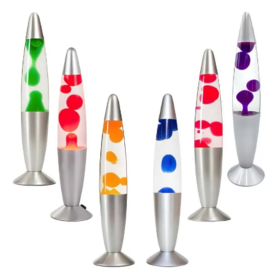 Luminária Lava Lamp com Bolhas Cera 34,5CM