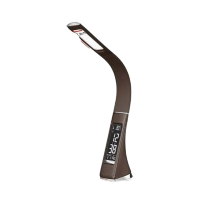 Luminária LED, com relógio digital, 5000-6000K, 7W / MARROM