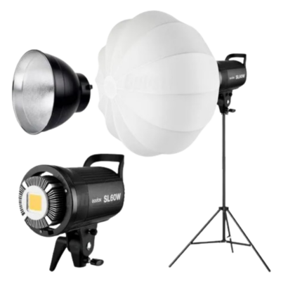 Luminária Led Profissional RGBW600 p/ fotografias c/ tripé