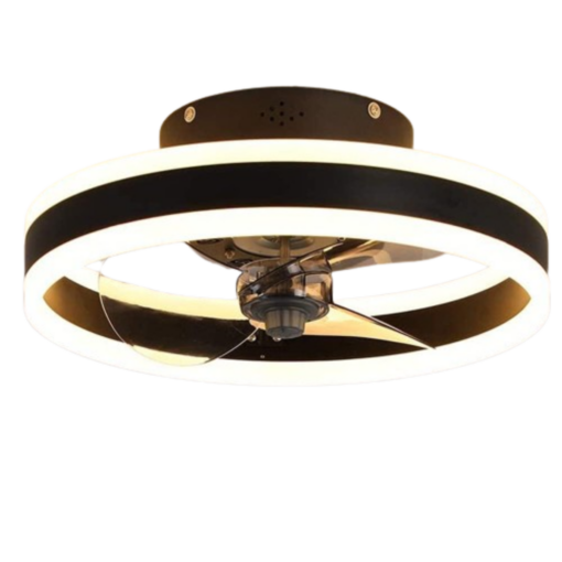 Luminária Ventilador de Teto 110V - PRETO