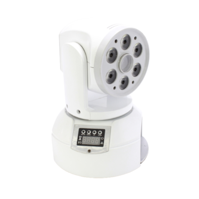 Mini Moving Head 6x10w+30w 7 Leds Spot & Wash Branco 110V