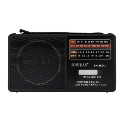 Mini Rádio FM/AM/SW1/SW2 4BAND RADIO
