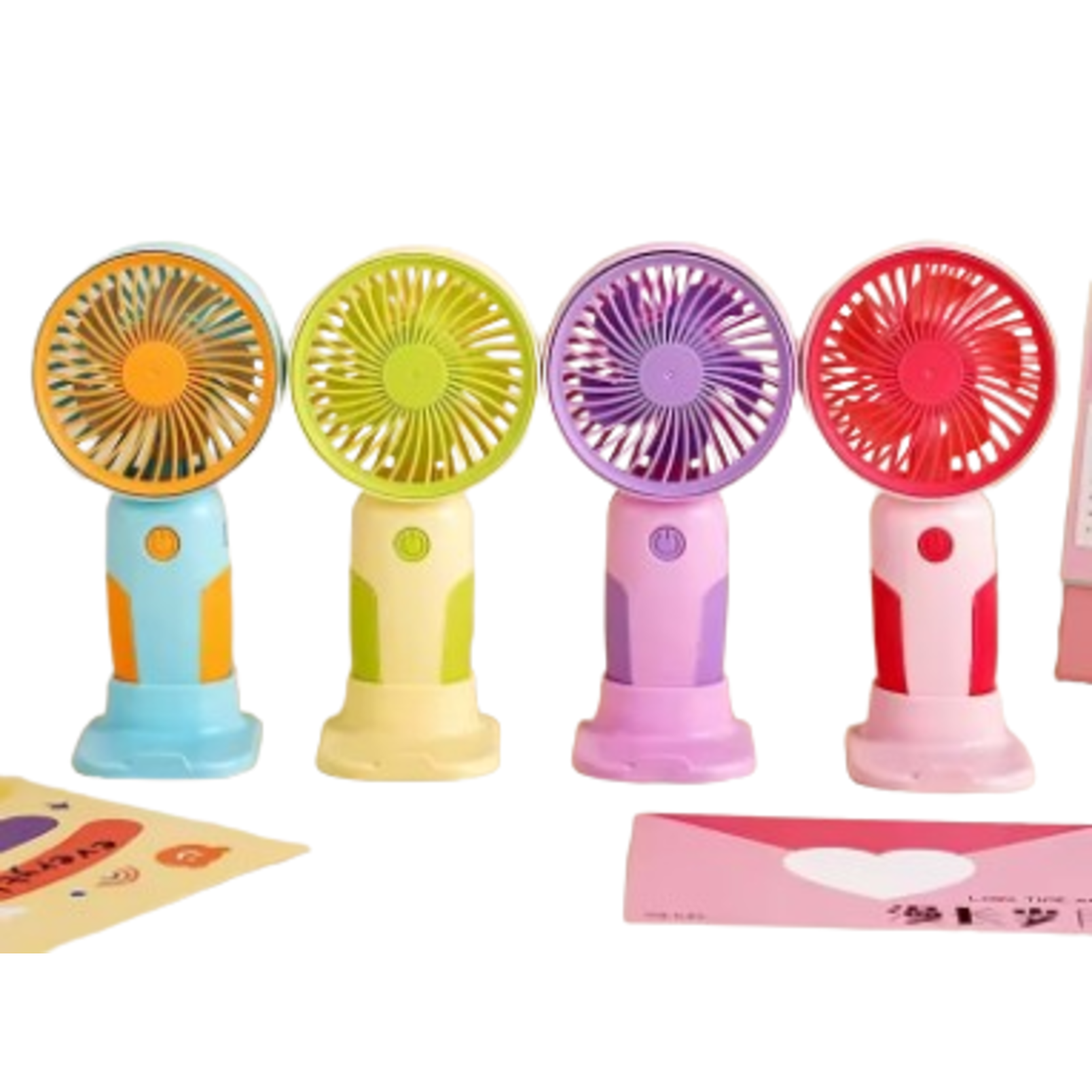 Mini Ventilador 3 velocidades 5V cabe em celular - ROSA