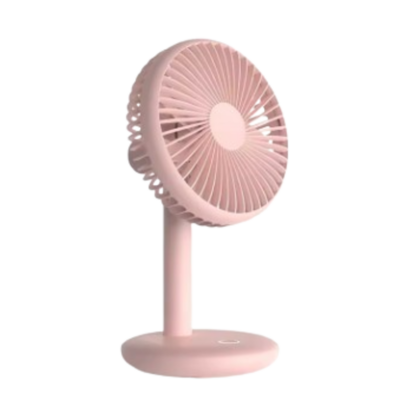 Mini Ventilador de Mesa USB 5V 5 Velocidades - ROSA