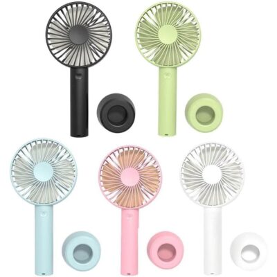 Mini Ventilador Portátil Mesa Recarregável Usb - PRETO