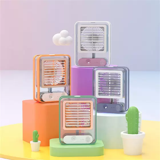 Mini Ventilador Recarregável - Branco