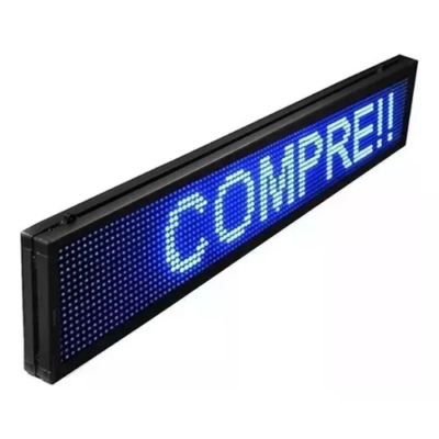 Painel de LED AZUL P10 100X20CM INDOOR 105-235V WIFI/APP