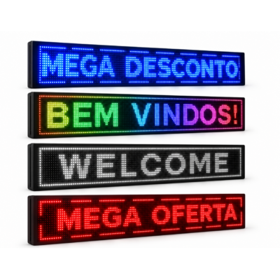 Painel de Led Letreiro 200x40 OUTDOOR WIFI/APP