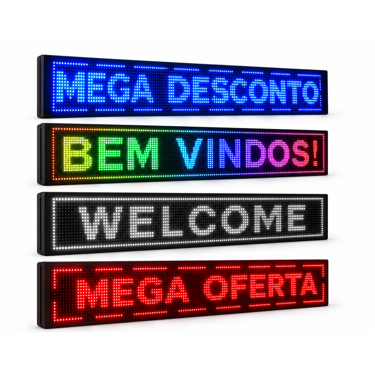 Painel de Led Letreiro 200x40 OUTDOOR WIFI/APP
