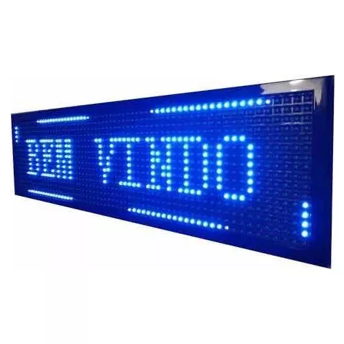 Painel de LED Letreiro AZUL 200X40CM 110-220V OUTDOOR WIFI/APP
