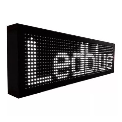 Painel de LED Letreiro BRANCO 200X40CM 110-220V OUTDOOR WIFI/APP