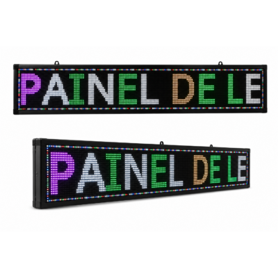 Painel de LED RGB P5 100X20CM INDOOR 105-235V WIFI/APP