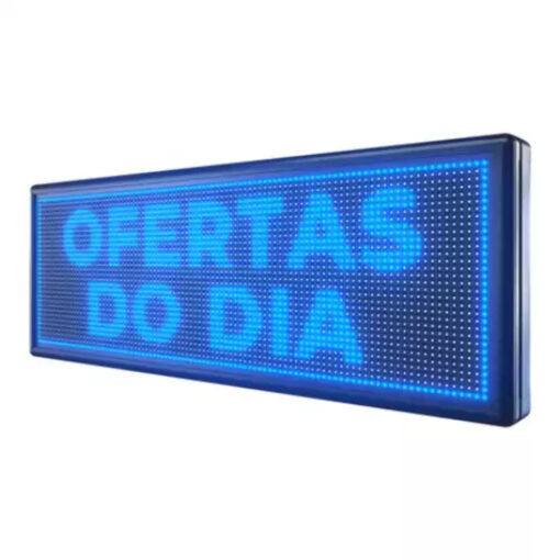 Painel Letreiro de LED AZUL 100X40CM 110-220V