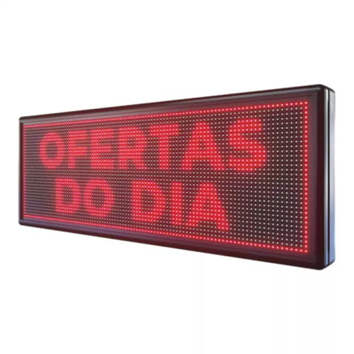 Painel Letreiro de LED VERMELHO 100X40CM 110-220V