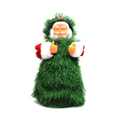 Papai Noel Animado Fantasiado De Árvore