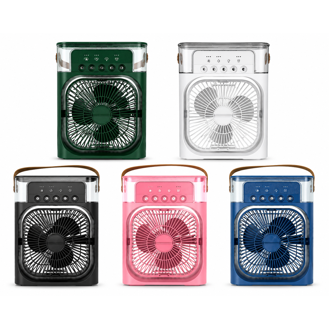 Refrigerador Ventilador Umidificador Portátil 7 Led 5V