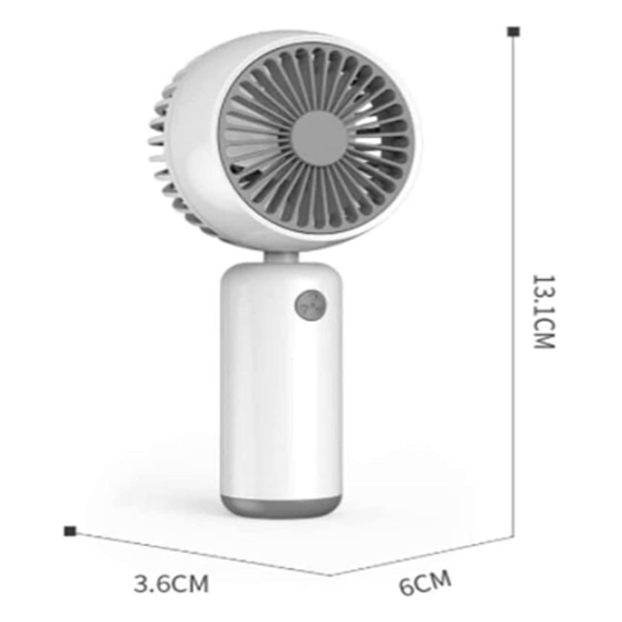 Ventilador de mão pistola 8V USB