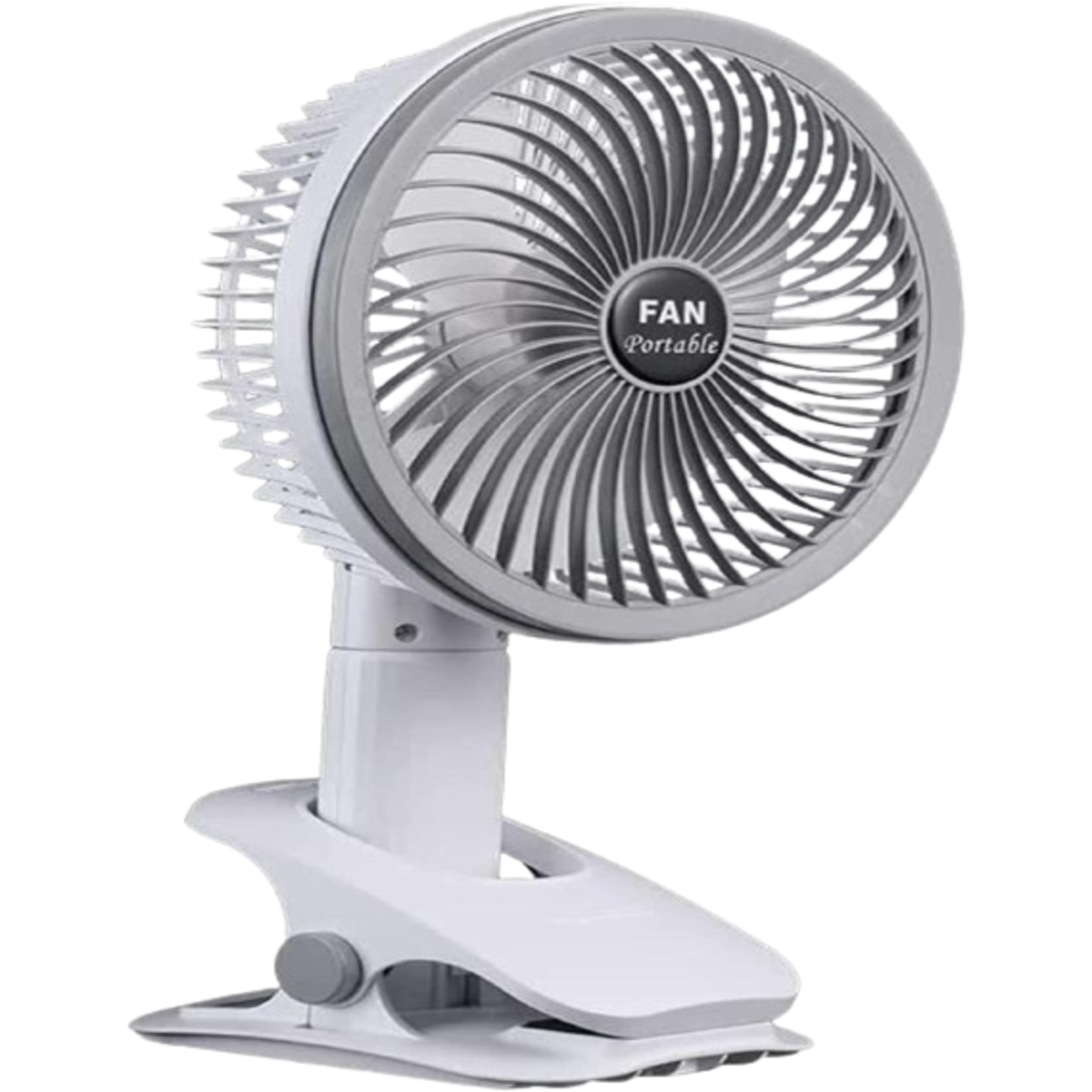 Ventilador USB de Mesa 2 em 1 com clipe 5V - BRANCO